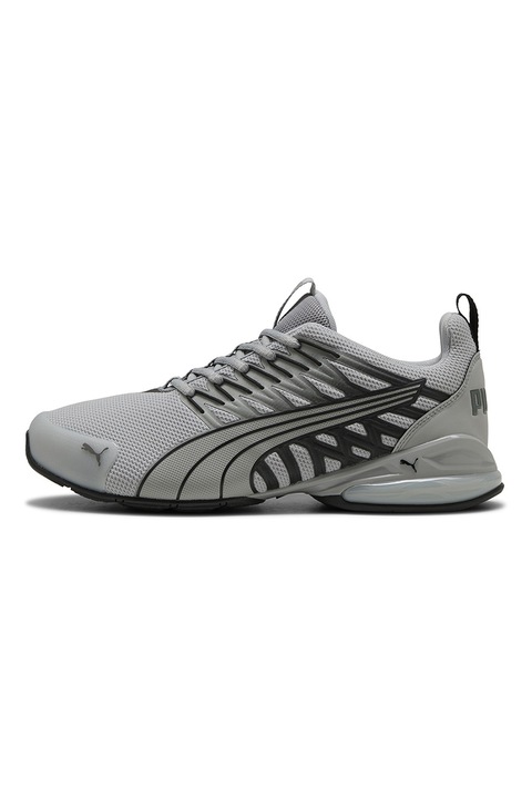 Puma, Pantofi Voltaic Evo For All Time cu garnituri sintetice pentru alergare, Negru/Gri