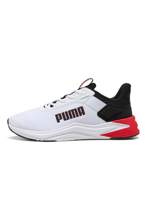 Puma, Pantofi FTR Wave de plasa pentru alergare, Rosu/Alb/Negru