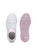 Puma, Pantofi sport Carina Mia Holo 2.0 de piele ecologica, Galben pal/Alb optic/Roz pal