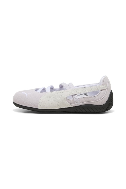Puma, Balerini de piele intoarsa Speedcat, Alb/Roz pal/Bej deschis