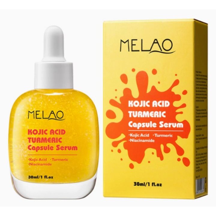 Esenta Bakuchiol pentru hidratarea pielii, Melao, Turmeric si Acid Kojic, 30ml