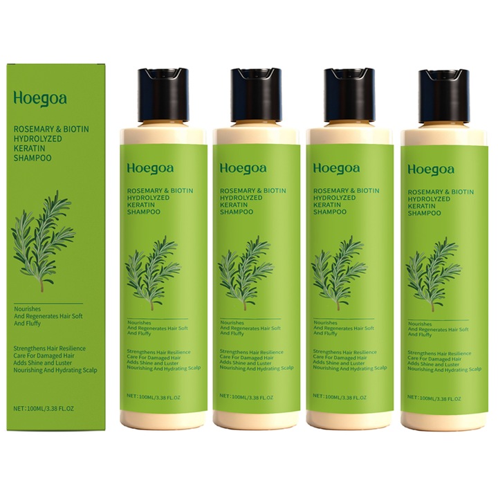 Set sampon de par Hoegoa Rosemary, 4 bucati, 100ml