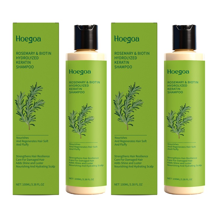 Set sampon de par Hoegoa Rosemary, 2 sticle, 100ml fiecare, hidratant