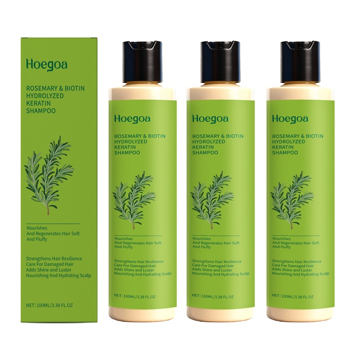 Set 3 sampoane rozmarin Hoegoa, 100ml