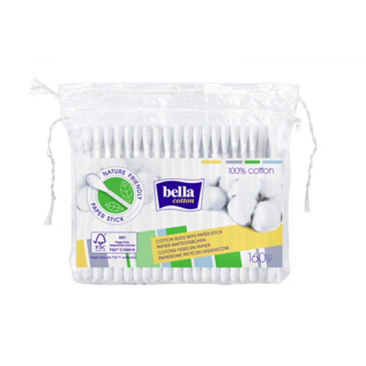 Betisoare cosmetice Bella, 160 buc, pentru urechi