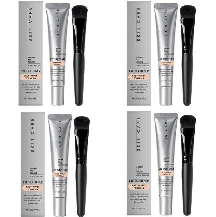 4 db hidratáló szemkrém készlet Skin Care, 20g, finom textúra, könnyen felszívódó, 1 ecsettel