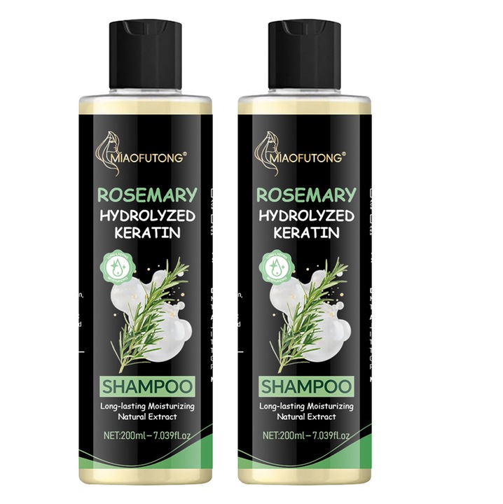 Sampon de par Miaofutong, 200ml, set 2 sticle, rozmarin