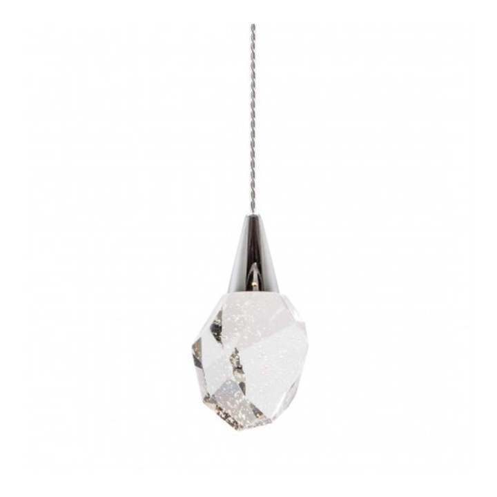Lustra Zuma Line P0531-01A-F4AC, crom, sticla, LED 3000K, dimensiuni variate