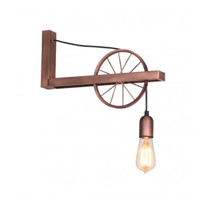 Aplica Aldex 1-PA MIN 834C, metal, cupru, E27, 60W