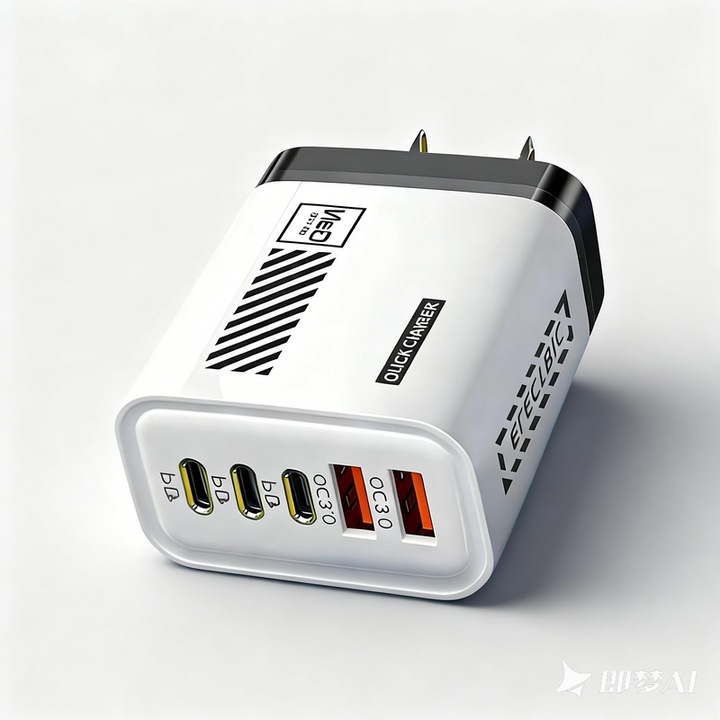 Incarcator Rapid 240W, cu 5 Porturi (3x USB-C + 2x USB-A) si LED Indicativ. Compatibil cu PD Fast Charge pentru Telefoane Apple, Huawei. Design Compact. Ideal pentru Incarcarea Simultana a Multiple Dispozitive. Culori: Alb