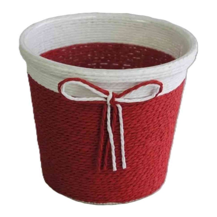 Ghiveci din hârtie cu fundiță