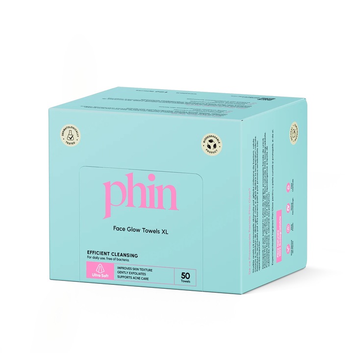 Prosoape faciale XL de unica folosinta Phin, 50
