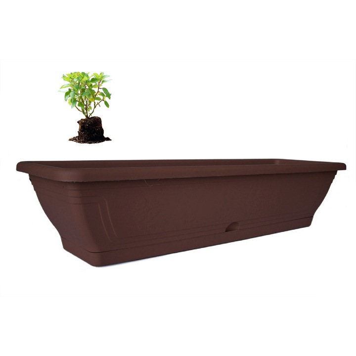 Jardinieră cu Tavă, Enger, Maro