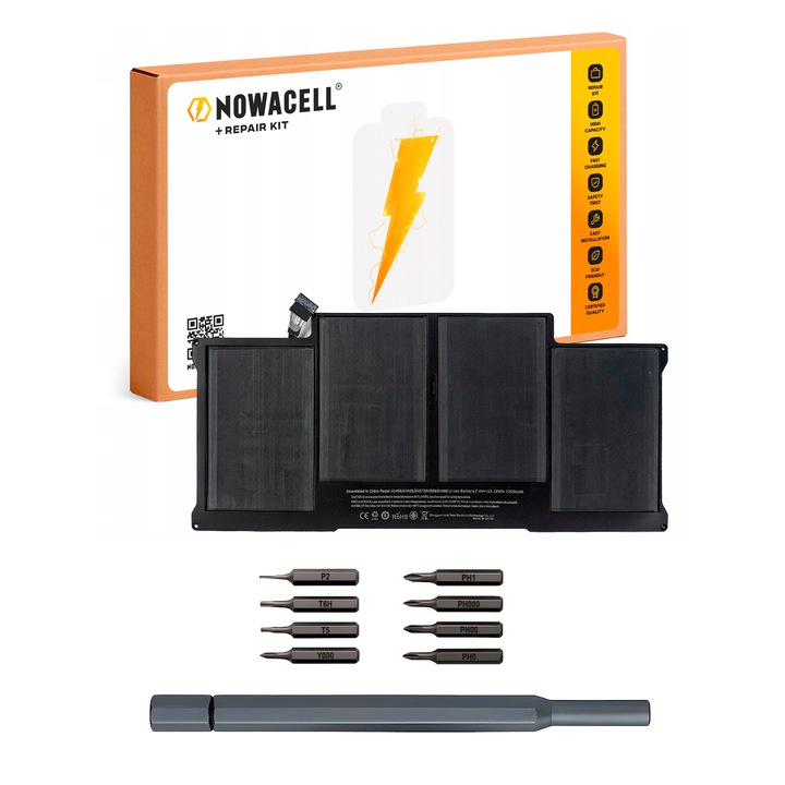 Батерия A1496 53, 28 Wh 7, 4 V за MacBook Air 13, A1466, A1369, A1496, EMC 2632