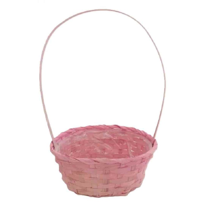 Bambusz Florentin Ovál Antikolt Kicsi Pink