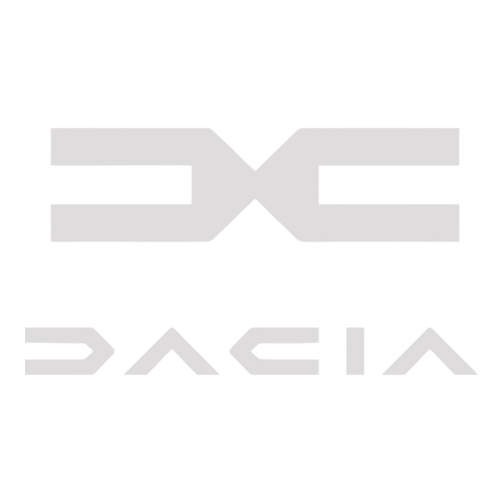 Sticker auto "Dacia logo'', M1, 20cm, Alb