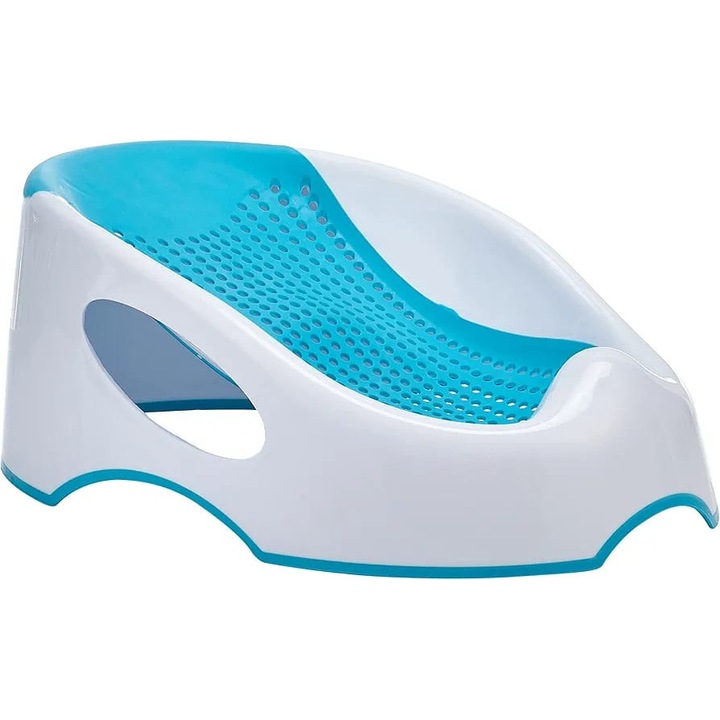 Suport pentru Baie Bebelusi Ergonomic, Protectie Soft-Touch Antiderapanta, Cu Indicator Nivel Apa, Uscare Rapida, 0-6 Luni