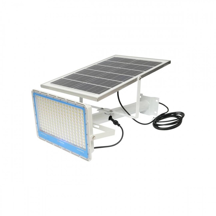 Proiector LED 400W, 28W panou solar, telecomandă, 40Ah, 370x260mm, 580x360mm, Breckner