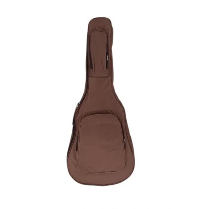 Husa chitara acustica Flame MB06, impermeabila, maro, 41 inch