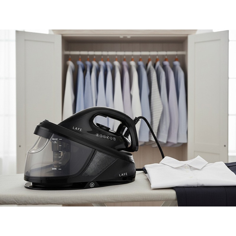 Statie de calcat cu abur, LaFe Power Steam, 3100 W, 1, 5 litri, Abur, Sistem anticalcar, Talpa ceramica