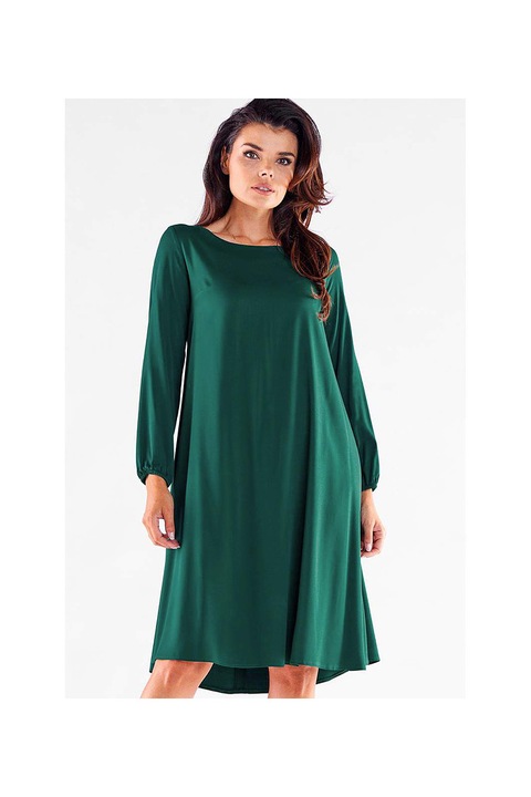 Дамска рокля, Awama, Simona, вискоза, зелен, XL INTL
