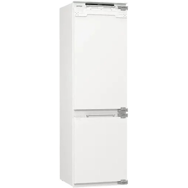 Frigider cu congelator incorporabil Gorenje NRKI517E82WF, Frigider 176 l, Congelator 76 l, Display LED, NoFrost Dual, Clasa energetica E, Alb