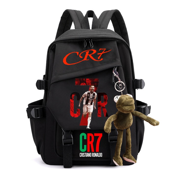 Nyomtatott diák hátizsák, CR7, nagy kapacitású, C01