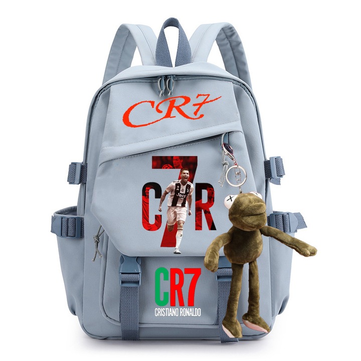 Nyomtatott diák hátizsák, CR7, nagy kapacitású, C18