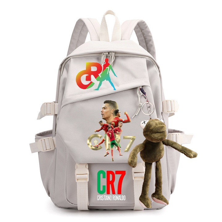Nyomtatott diák hátizsák, CR7, nagy kapacitású, C08