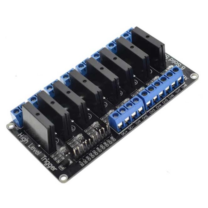 Releu electronic SSR 8 canale High level