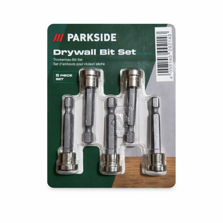 Set de biti ParkSide PTB 4 A1, 5 piese, 50mm, metal