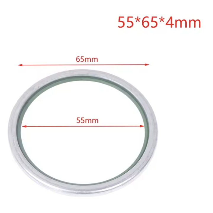 4 db-os zsír- és olajtömítő kaparó készlet perselyekhez és csapszegekhez 55x65x4 mm