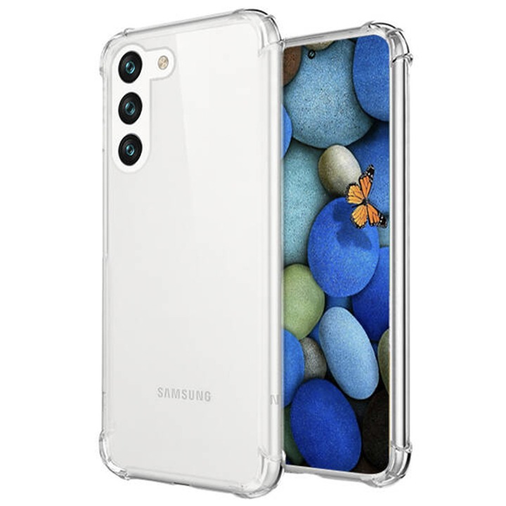 Калъф Comando Antisoc съвместим със Samsung Galaxy S26, Extra Slim, Защита при удар, Висока устойчивост в 4 ъгъла, Прозрачен