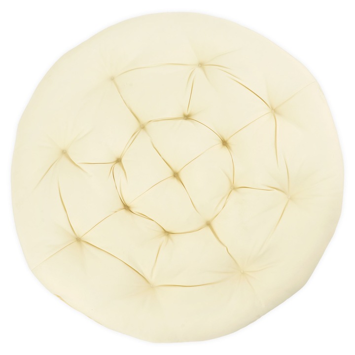 Perna fotoliu gradina/terasa, Maison Mex PAPASANS, H.12 D.130 cm, bej