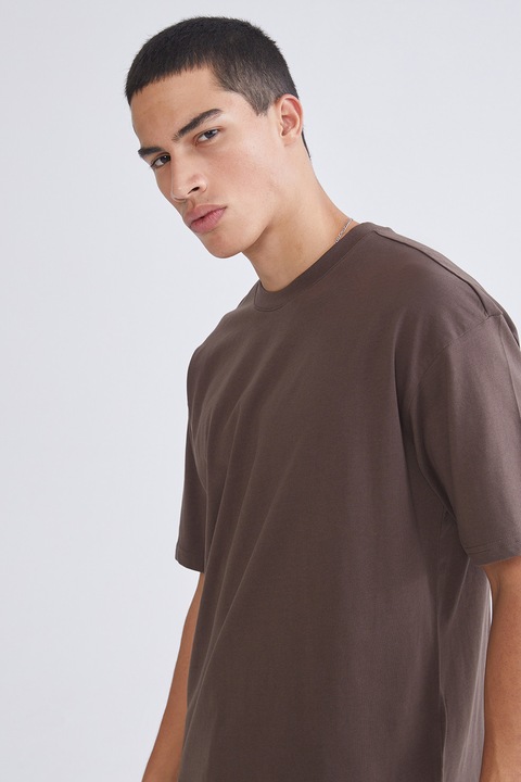 LC WAIKIKI, Tricou lejer din bumbac, Maro