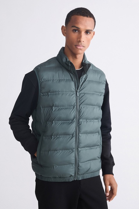 LC WAIKIKI, Vesta regular fit matlasata cu buzunare, Albastru petrol, XL