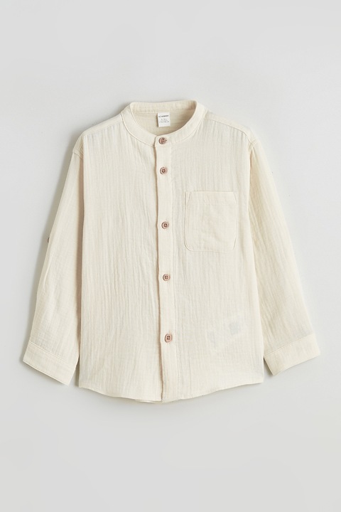 LC WAIKIKI, Camasa cu buzunar pe piept si nasturi, Bej deschis