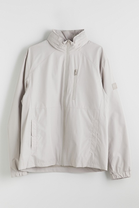 LC WAIKIKI, Jacheta cu gluga si maneci raglan, Gri deschis