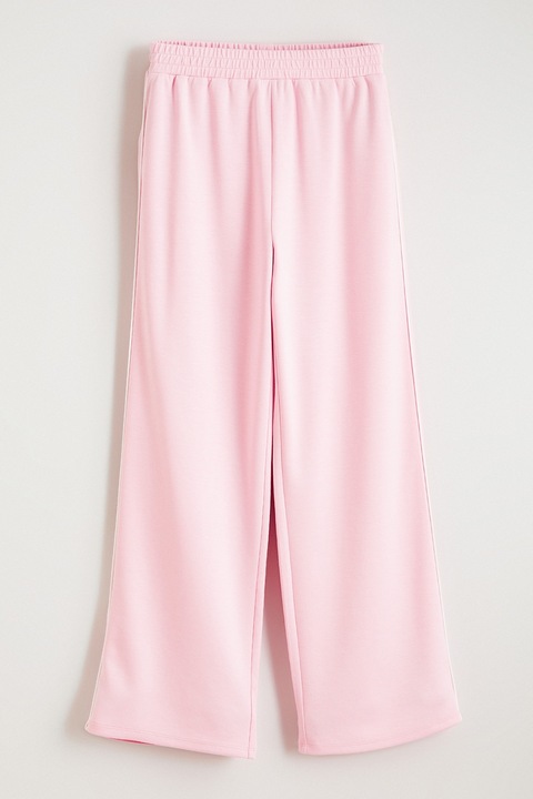 LC WAIKIKI, Pantaloni de trening cu croiala ampla si talie elastica, Roz pastel