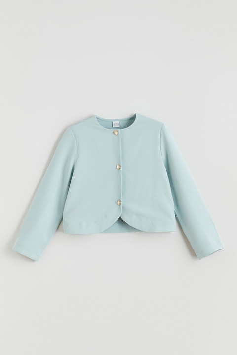 LC WAIKIKI, Jacheta uni cu nasturi, Verde menta