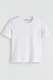LC WAIKIKI, Tricou uni de bumbac, Alb optic