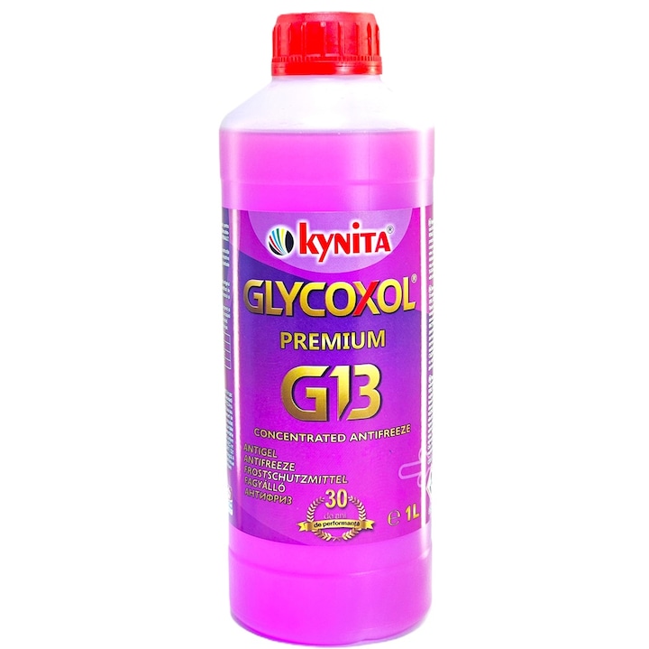 Antigel auto concentrat Kynita Glycoxol Premium G13, protecție anticorozivă, 1 L
