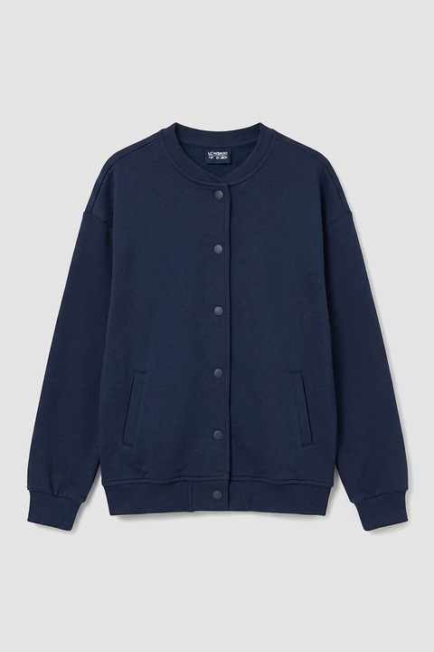 LC WAIKIKI, Jacheta bomber cu maneci lungi, Bleumarin