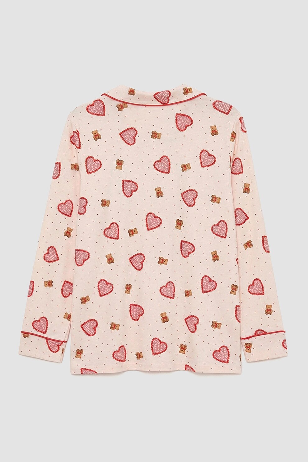 Model Cu Inimi LC WAIKIKI, Pijama de bumbac cu model cu inimi - eMAG.ro