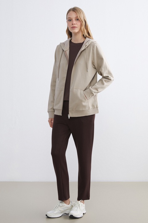 LC WAIKIKI, Pantaloni de trening cu snur, Maro inchis