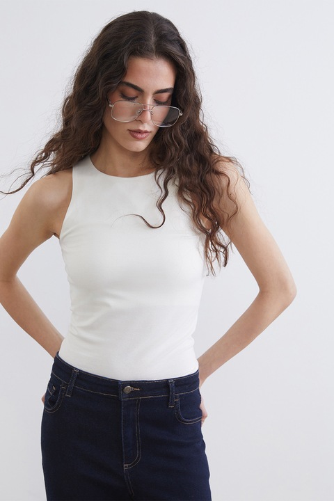 LC WAIKIKI, Top extra slim fit, Crem