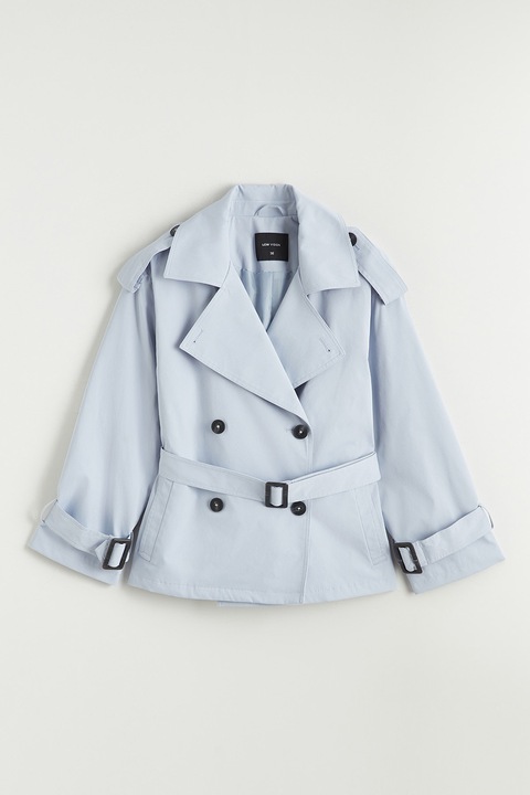 LC WAIKIKI, Trenci scurt, Albastru deschis, 38