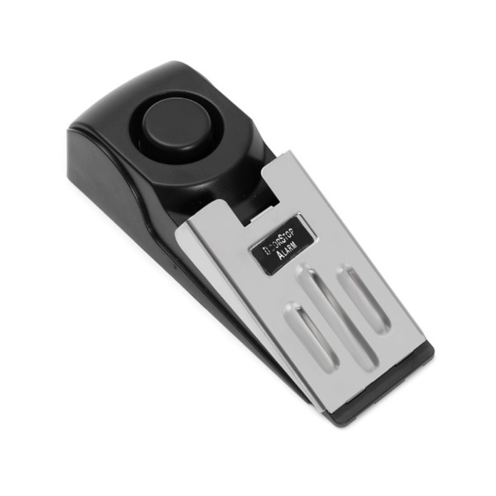 Alarma deschidere usa, forma opritor usa, ofera protectie eficienta cu volum ridicat, nu necesita instalare, 3 niveluri de sensibilitate ajustabile, pentru calatorii, afaceri sau locuinte individuale, baza antiderapanta - SECUSTOP HOME & MARKER®