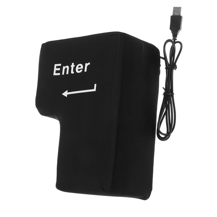 Forma mare Anti-stress, asskanaer, Tasta antistres, Cu cablu USB, Functie de eliberare a stresului, Distractiva, Revenire lenta, Potrivit pentru birouri si sali de clasa, Poliester, 150*210*100mm, Negru