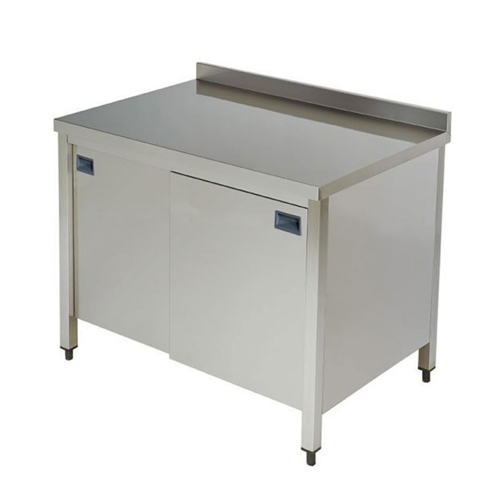 Masa-dulap profesional, dimensiuni 1400x700x850hmm, inox, Cozum